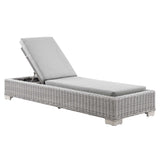 Conway Outdoor Patio Wicker Rattan Chaise Lounge by Lefancy