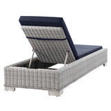 Conway Outdoor Patio Wicker Rattan Chaise Lounge by Lefancy