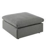 Commix Overstuffed Outdoor Patio Ottoman by Lefancy