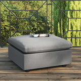 Commix Overstuffed Outdoor Patio Ottoman by Lefancy