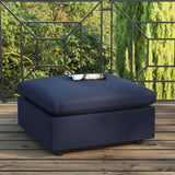 Commix Overstuffed Outdoor Patio Ottoman by Lefancy