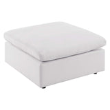 Commix Overstuffed Outdoor Patio Ottoman by Lefancy