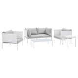 Harmony 5-Piece Sunbrella® Outdoor Patio Aluminum Furniture Set by Lefancy