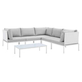 Harmony 6-Piece Sunbrella® Outdoor Patio Aluminum Sectional Sofa Set by Lefancy