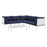 Harmony 6-Piece Sunbrella® Outdoor Patio Aluminum Sectional Sofa Set by Lefancy