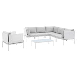 Harmony 7-Piece Sunbrella® Outdoor Patio Aluminum Sectional Sofa Set by Lefancy