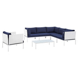 Harmony 7-Piece Sunbrella® Outdoor Patio Aluminum Sectional Sofa Set by Lefancy