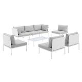 Harmony 8-Piece Sunbrella® Outdoor Patio Aluminum Sectional Sofa Set by Lefancy