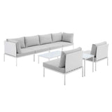 Harmony 8-Piece Sunbrella® Outdoor Patio Aluminum Sectional Sofa Set by Lefancy