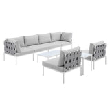 Harmony 8-Piece Sunbrella® Outdoor Patio Aluminum Sectional Sofa Set by Lefancy