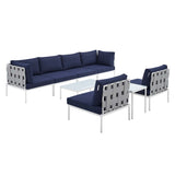 Harmony 8-Piece Sunbrella® Outdoor Patio Aluminum Sectional Sofa Set by Lefancy