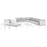 Harmony 10-Piece Sunbrella® Outdoor Patio Aluminum Sectional Sofa Set by Lefancy