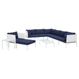 Harmony 10-Piece Sunbrella® Outdoor Patio Aluminum Sectional Sofa Set by Lefancy