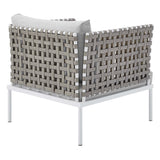 Harmony Sunbrella® Basket Weave Outdoor Patio Aluminum Armchair by Lefancy