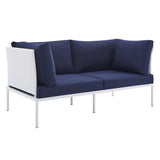 Harmony Sunbrella® Outdoor Patio Aluminum Loveseat by Lefancy