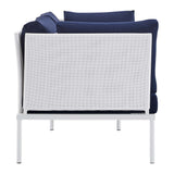 Harmony Sunbrella® Outdoor Patio Aluminum Loveseat by Lefancy