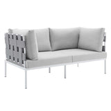 Harmony Sunbrella® Outdoor Patio Aluminum Loveseat by Lefancy