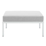 Harmony Sunbrella® Outdoor Patio Aluminum Ottoman by Lefancy