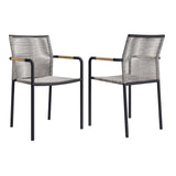 Serenity Outdoor Patio Armchairs Set of 2 by Lefancy