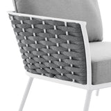 Stance Outdoor Patio Aluminum Left-Facing Armchair by Lefancy