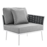 Stance Outdoor Patio Aluminum Right-Facing Armchair by Lefancy