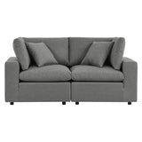 Commix Overstuffed Outdoor Patio Loveseat by Lefancy