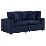 Commix Overstuffed Outdoor Patio Loveseat by Lefancy