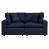 Commix Overstuffed Outdoor Patio Loveseat by Lefancy