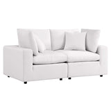 Commix Overstuffed Outdoor Patio Loveseat by Lefancy