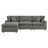 Commix 4-Piece Outdoor Patio Sectional Sofa by Lefancy