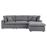 Commix 4-Piece Sunbrella® Outdoor Patio Sectional Sofa by Lefancy