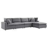 Commix 5-Piece Sunbrella® Outdoor Patio Sectional Sofa by Lefancy