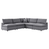 Commix 5-Piece Sunbrella® Outdoor Patio Sectional Sofa by Lefancy