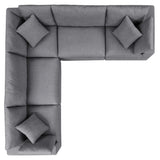 Commix 5-Piece Sunbrella® Outdoor Patio Sectional Sofa by Lefancy