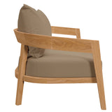 Brisbane Teak Wood Outdoor Patio Loveseat by Lefancy