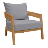 Brisbane Teak Wood Outdoor Patio Armchair by Lefancy