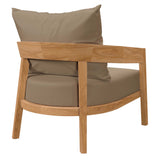 Brisbane Teak Wood Outdoor Patio Armchair by Lefancy