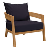 Brisbane Teak Wood Outdoor Patio Armchair by Lefancy