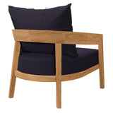 Brisbane Teak Wood Outdoor Patio Armchair by Lefancy