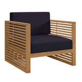 Carlsbad Teak Wood Outdoor Patio Armchair by Lefancy