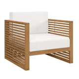 Carlsbad Teak Wood Outdoor Patio Armchair by Lefancy