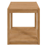 Carlsbad Teak Wood Outdoor Patio Side Table by Lefancy