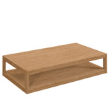 Carlsbad Teak Wood Outdoor Patio Coffee Table by Lefancy