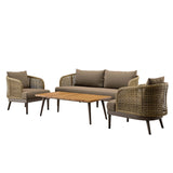 Meadow 4-Piece Outdoor Patio Set by Lefancy