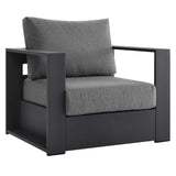 Tahoe Outdoor Patio Powder-Coated Aluminum Armchair by Lefancy