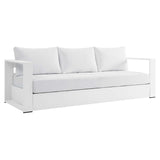 Tahoe Outdoor Patio Powder-Coated Aluminum Sofa by Lefancy