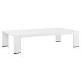 Tahoe Outdoor Patio Powder-Coated Aluminum Coffee Table by Lefancy