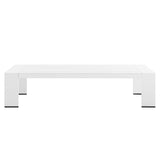 Tahoe Outdoor Patio Powder-Coated Aluminum Coffee Table by Lefancy