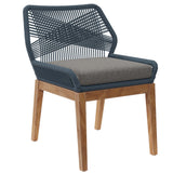 Wellspring Outdoor Patio Teak Wood Dining Chair by Lefancy