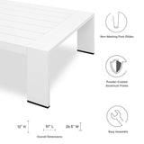 Tahoe 3-Piece Outdoor Patio Powder-Coated Aluminum Set by Lefancy